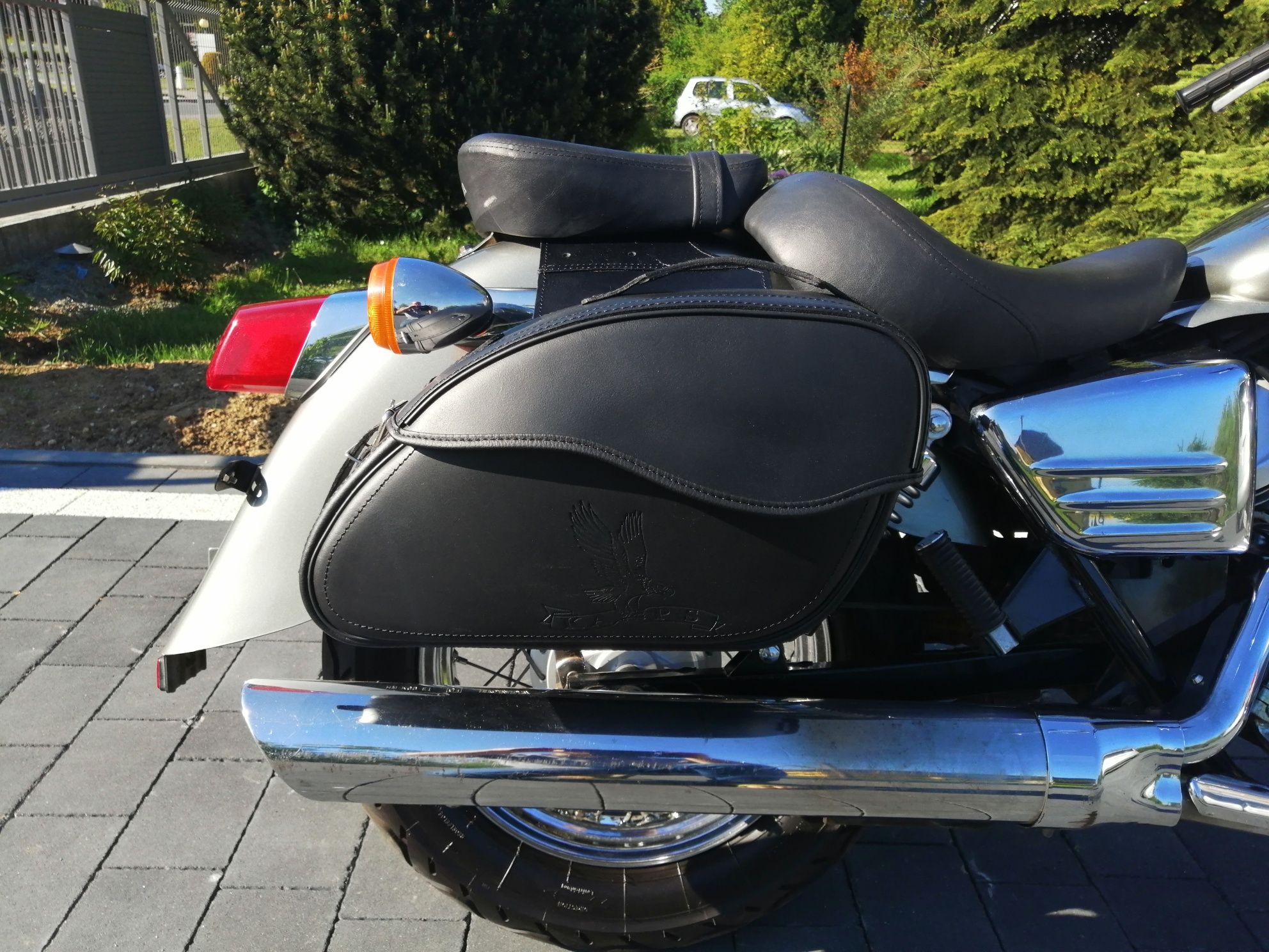 sakwy honda shadow motocyklowe torby kufry na motor NOWE SKÓRA