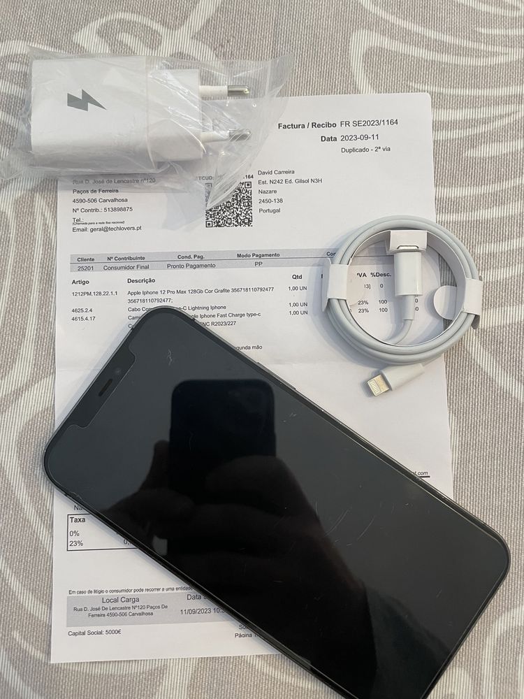 Iphone 12 Pro Max 128GB com fatura e mais de 2 anos de garantia