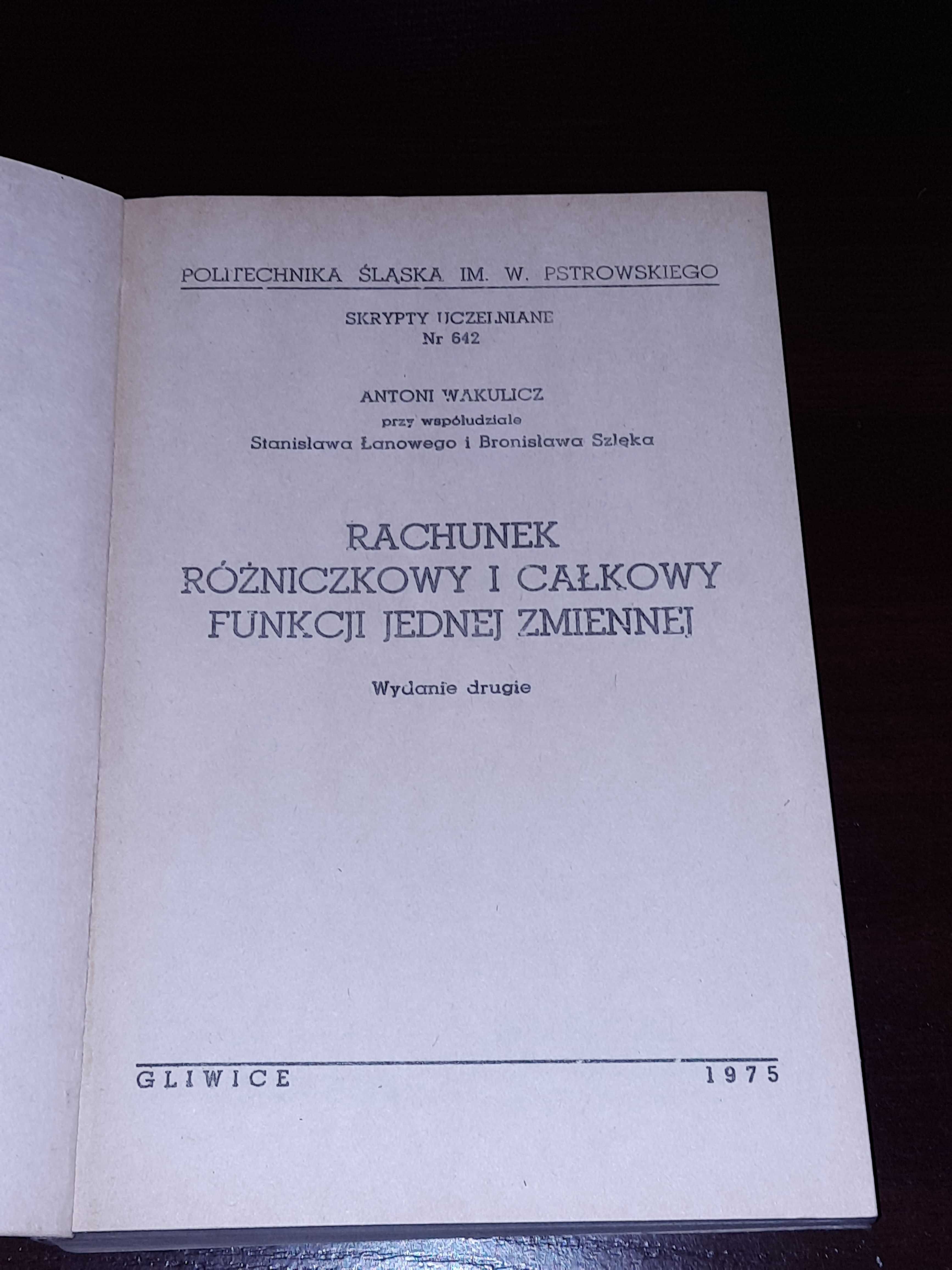 Książka | Rachunek różniczkowy i całkowy funkcji jednej zmiennej