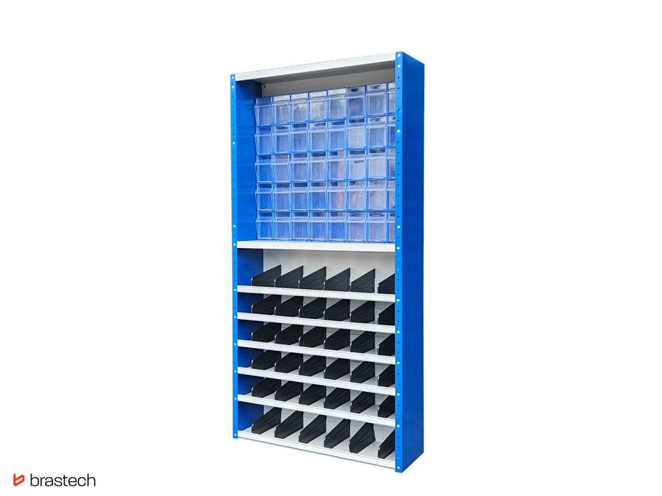 Organizer warsztatowy z przegrodami i pojemnikami NOWY 198x100x30 cm