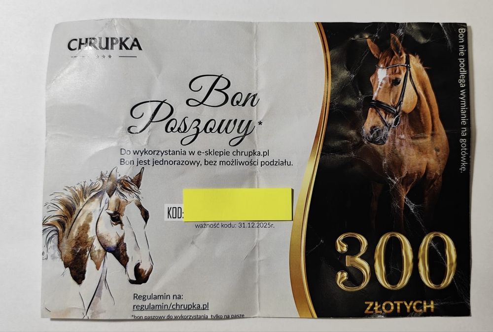 Bon Paszowy do esklepu Chrupka