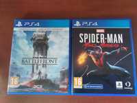 Диски для ps4  SPIDER- MAN Milese Morales    battlefront