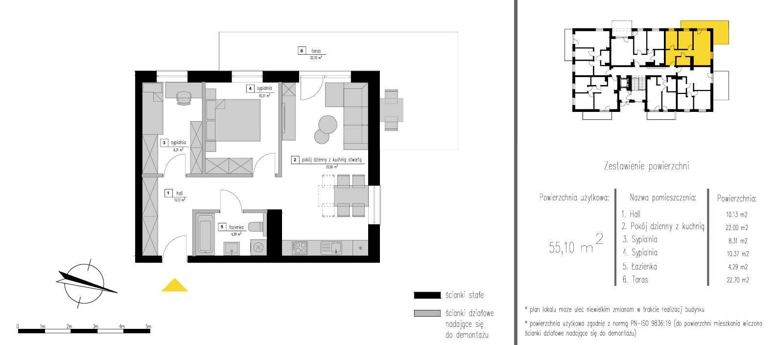 Osiedle Zielone Zacisze Opoczno I 56.62m2 | 3 pokoje | duży ogródek