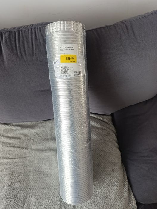 Rura giętka aluminiowa do okapu flex spiro fi 150