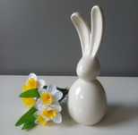 Zając Wielkanocny biały porcelana