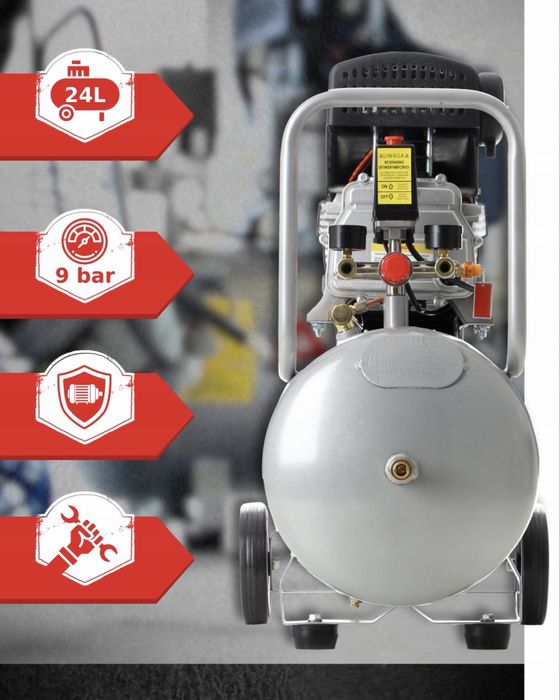 GWARANCJA: Sprężarka powietrza KOMPRESOR olejowy 3,4km 24L TARGED