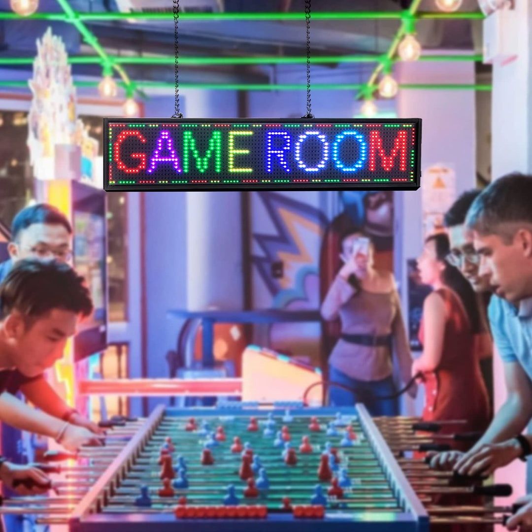 Leadleds P5 LED Display Board Programável Rolagem Mensagem RGB LED Sig