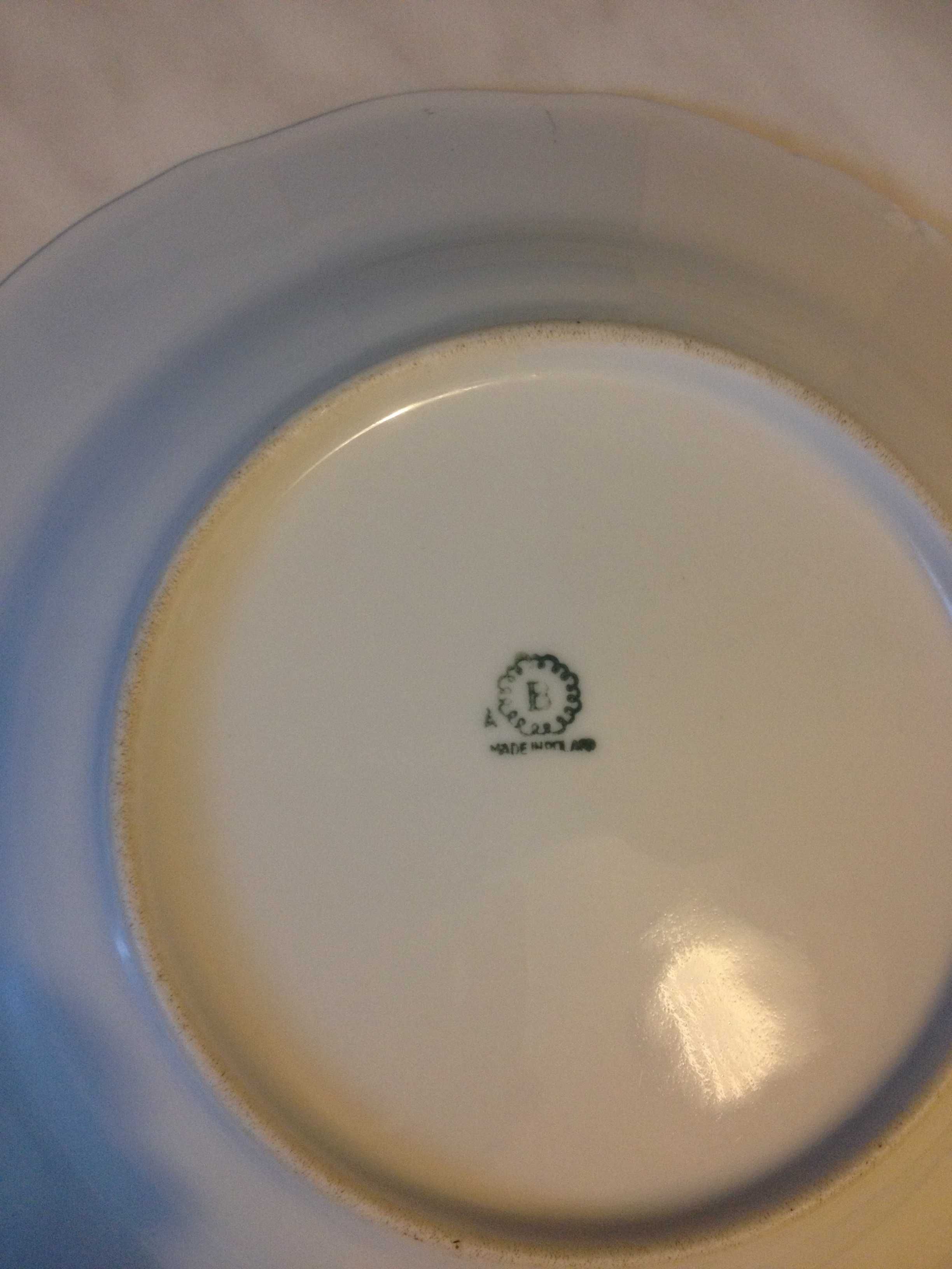 Talerz obiadowy głęboki Bogucice retro porcelana ceramika PRL