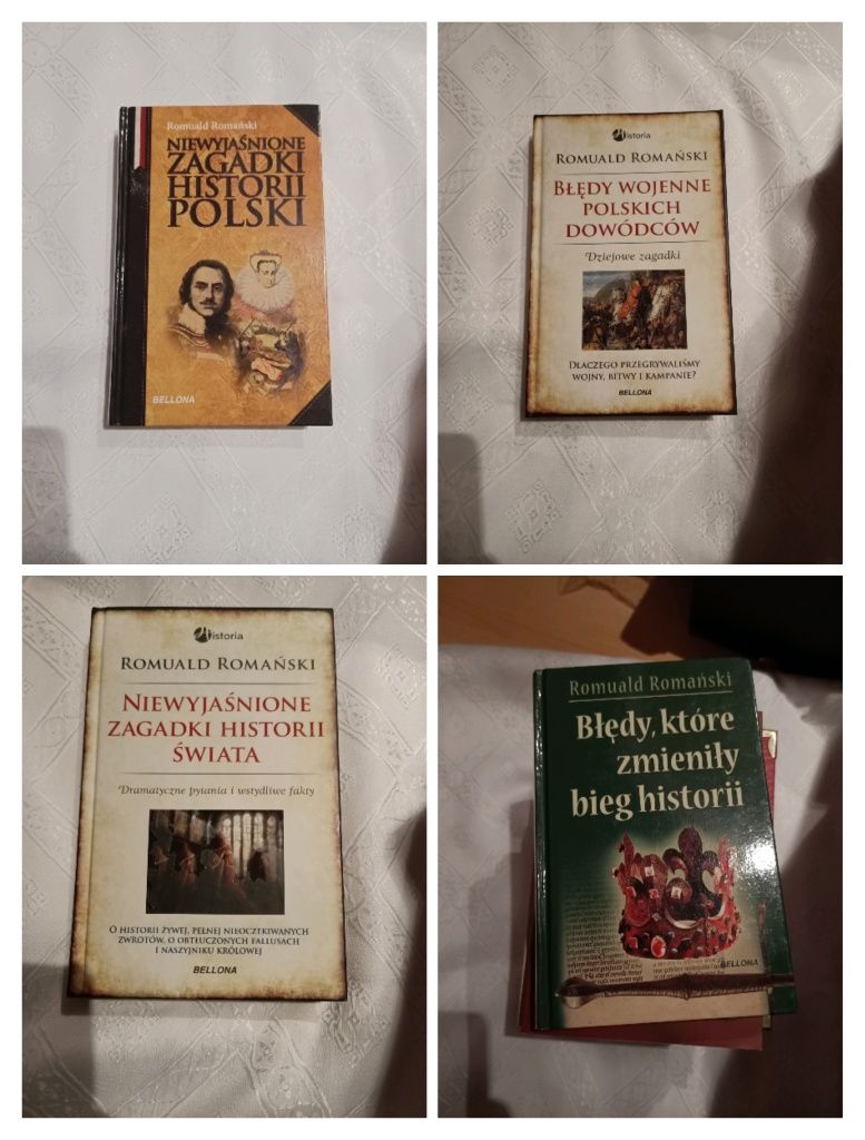 Romuald Romański 4 książki Błędy oraz Niewyjaśnione zagadki