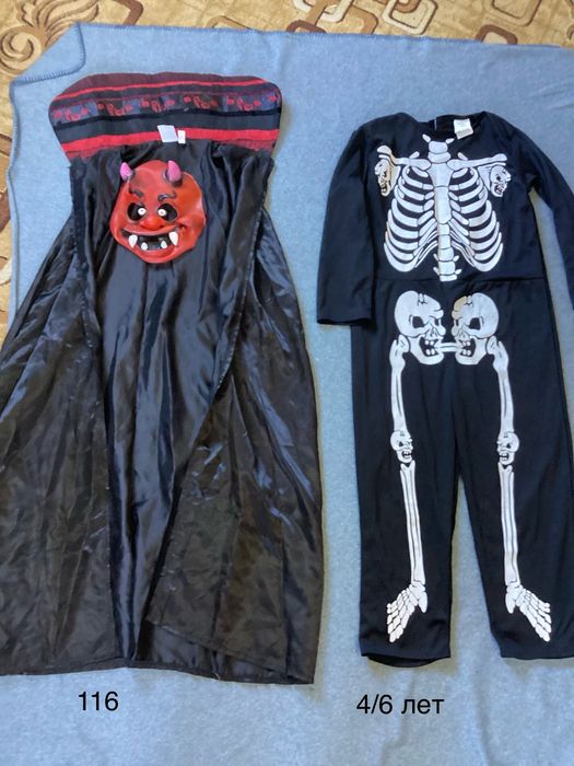 костюм Хеллоуин Скелет Привид  Летучая мышь Черт Зомби оборотень паук