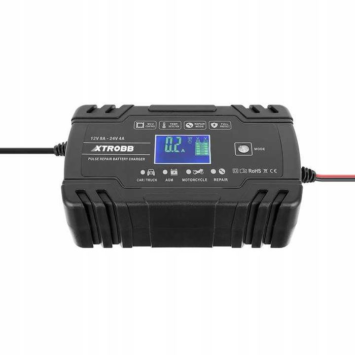 Automatyczny prostownik 12V 24V ładowarka funkcja naprawy konserwacji