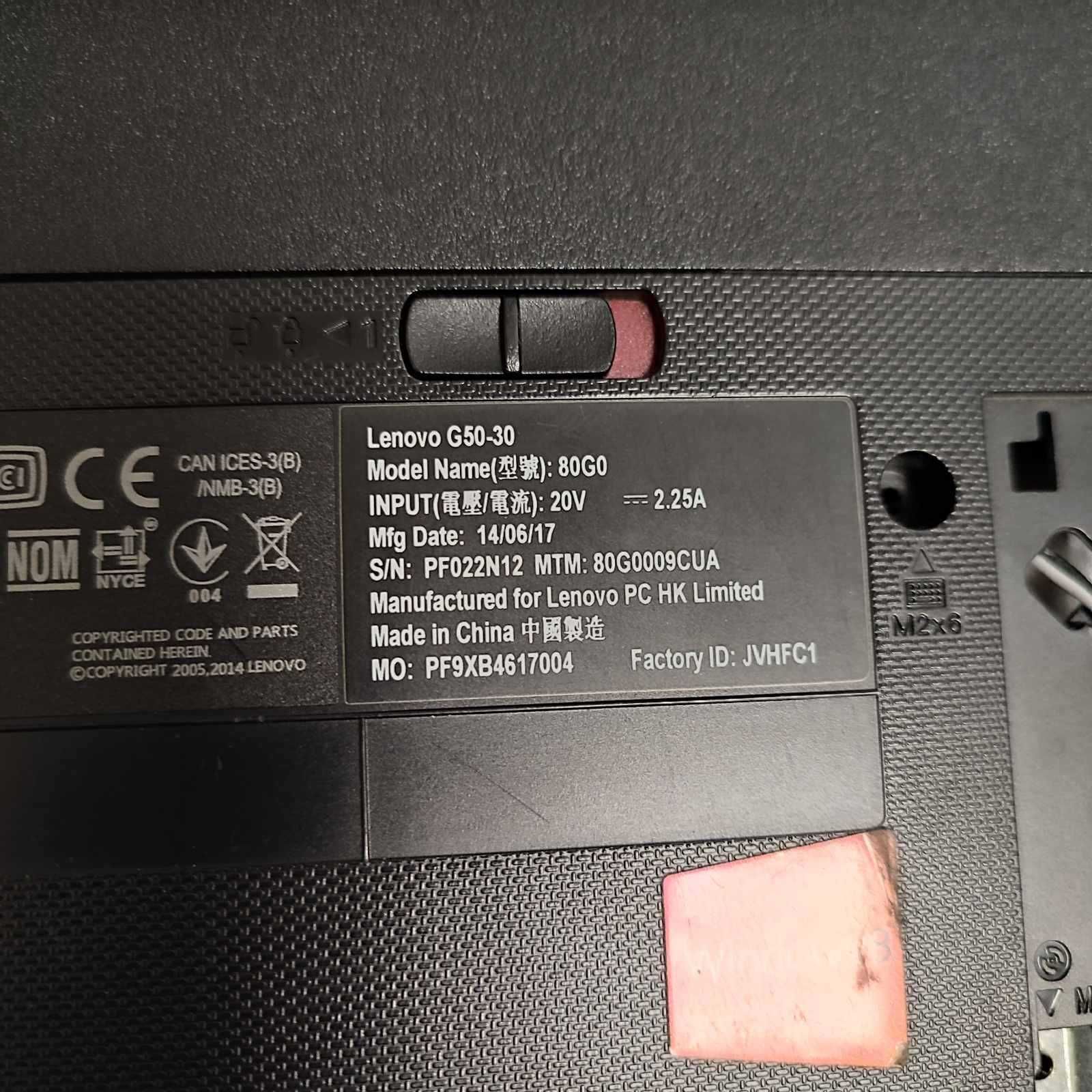 Ноутбук Lenovo G50-30 50G0  ddr3  B156XTN04 LP156WH HDD  500Gb