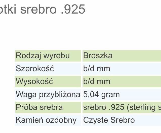 Broszka wisiorek pierścionek srebro 925 wyrób artystyczny