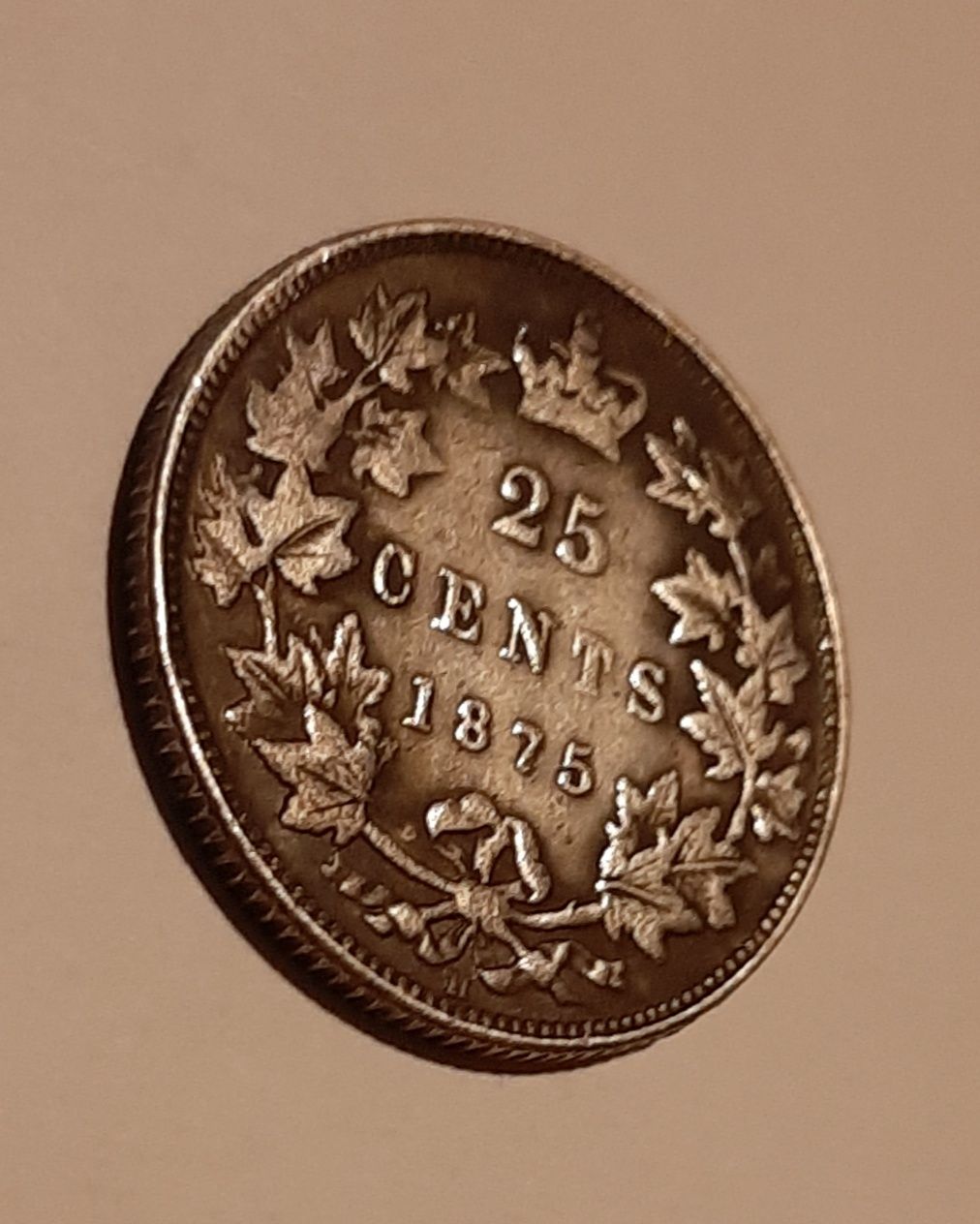 Moneta 25 centów kanadyjskich 1875r.