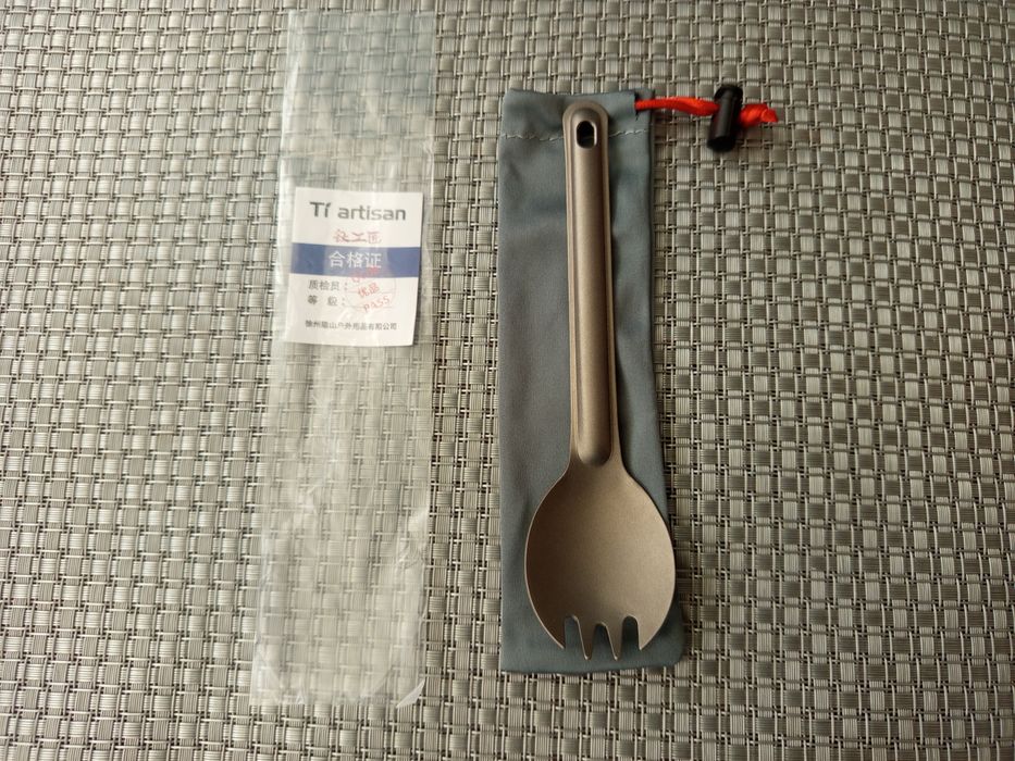 Ложка вилка тітанова Ti Artisan