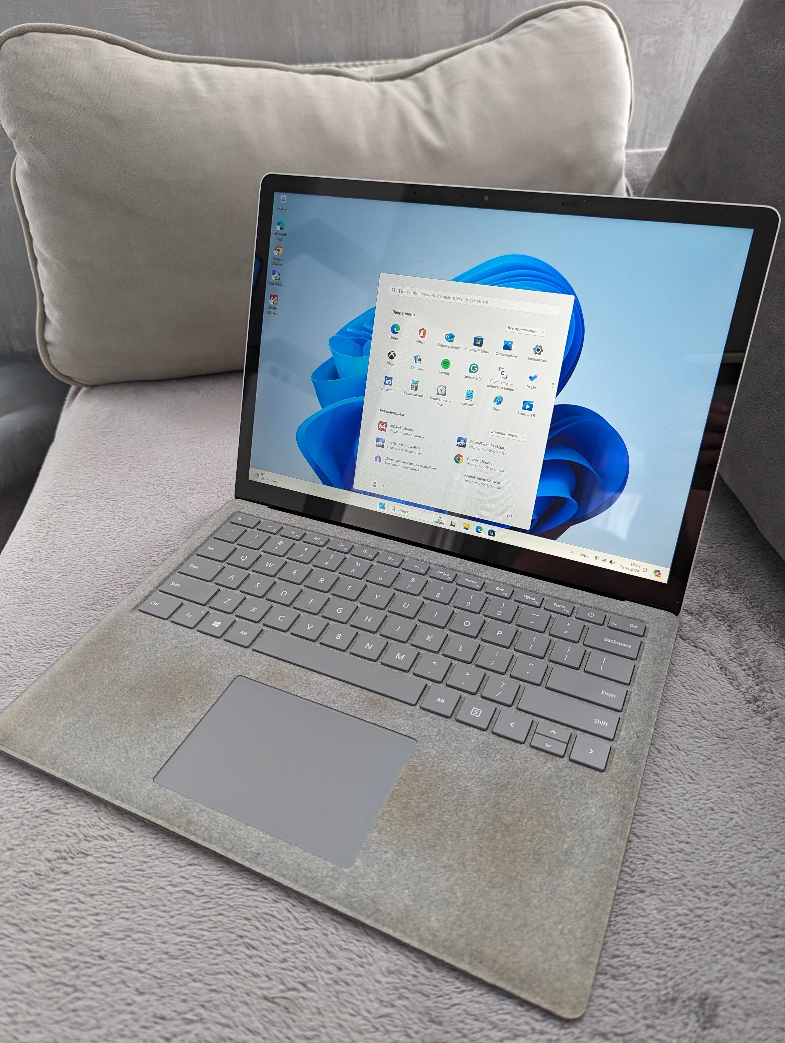 Microsoft Surface Laptop i7-7660U 16GB 512GB Ноутбук 2K Экран Сенсор