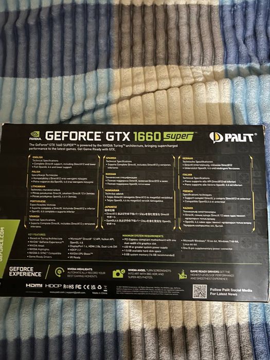 Відеокарта GeForce GTX Palit 1660 super 6gb