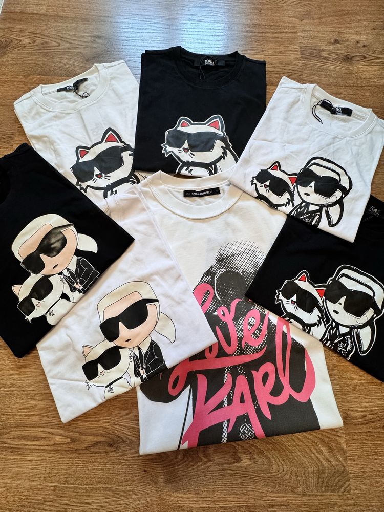 SALE Футболка Karl Lagerfeld S, M, жіноча футболка Карл Лагерфельд