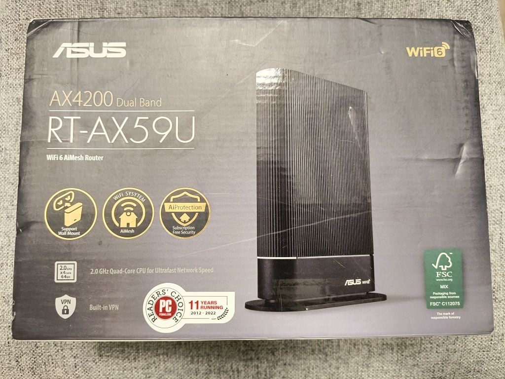 Router bezprzewodowy Asus RT-AX59U AX4200 WiFi6