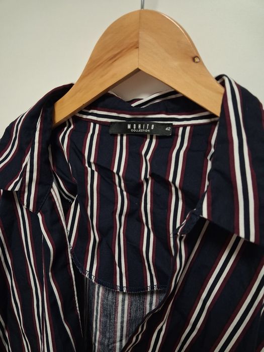 Mohito granatowa koszula damska w paski XL