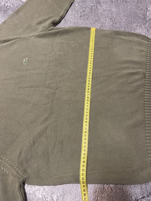 Чудовий оливковий вʼязаний свитер Lacoste