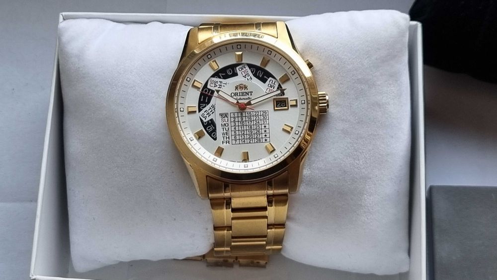 Orient Multi Year Calendar - Gold Edition- Bardzo dobry stan !