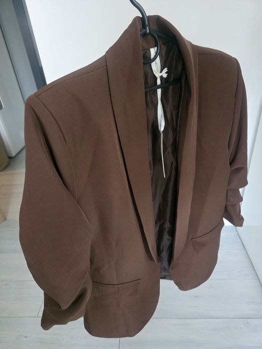 Marynarka czekoladowa brązowa