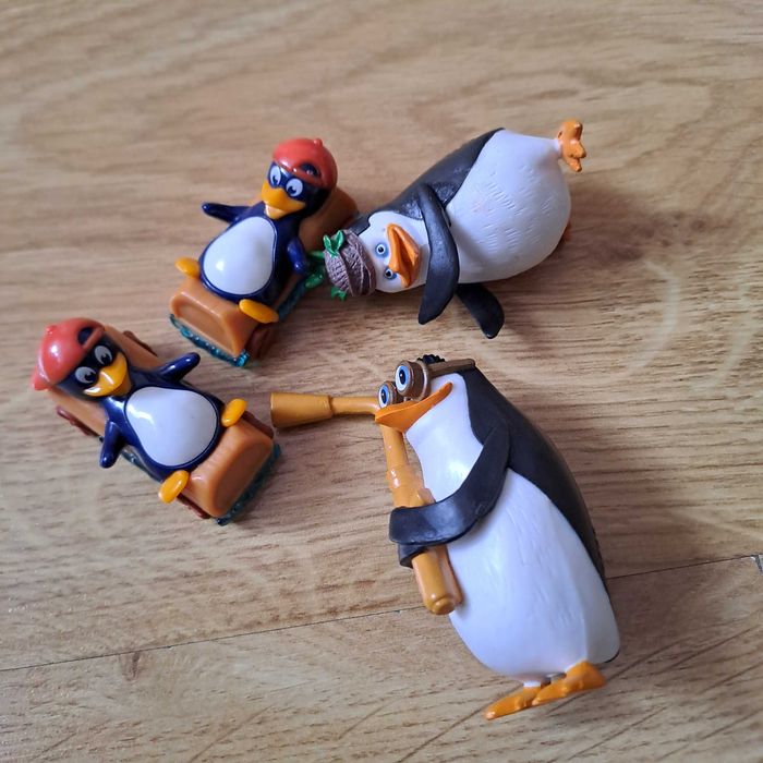 Figurki Pingwiny z Madagaskaru / zestaw 4 szt.