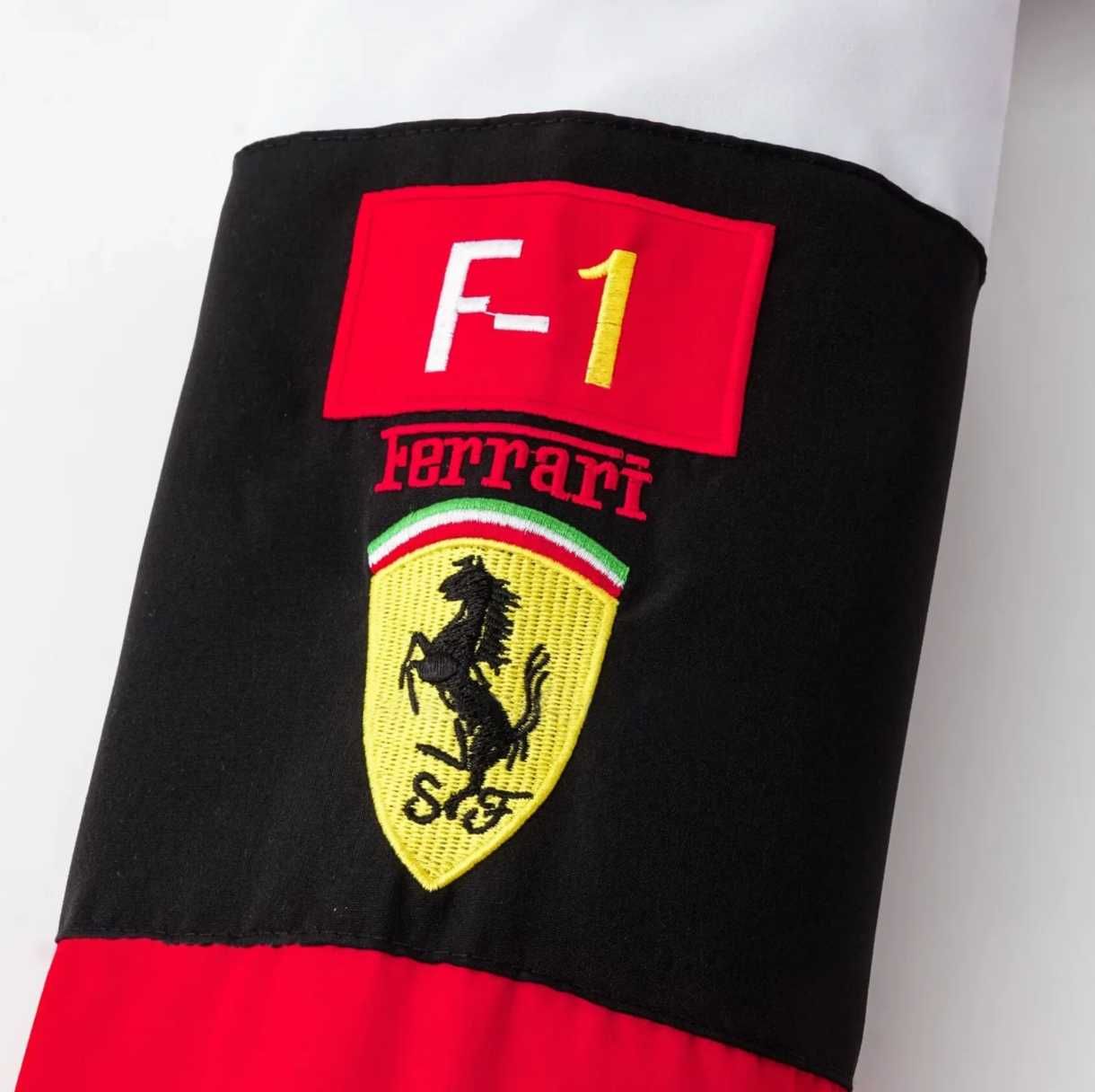 Kurtka Ferrari Vintage F1 Wyścigowa Bomberka Biała M L XL