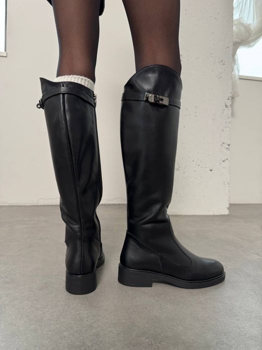 Чоботи жокейки натуральна шкіра