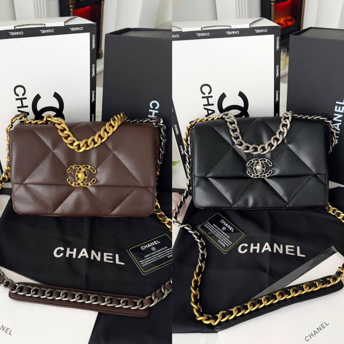 Сумка Chanel шкіра | шоколадна, чорна