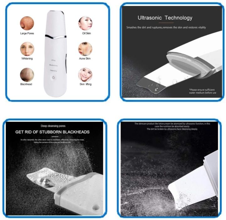 Espatula Ultrassonica Portatil - Peeling Facial