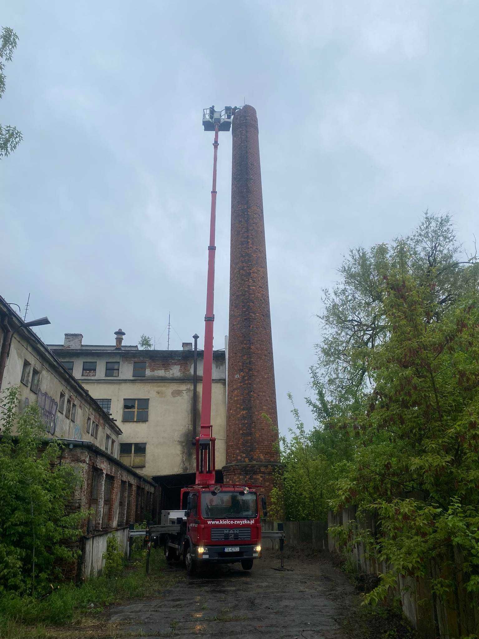 Podnośnik Koszowy Zwyżka Wycinka Drzew Gałęzi Montaż Reklam Wysięgnik