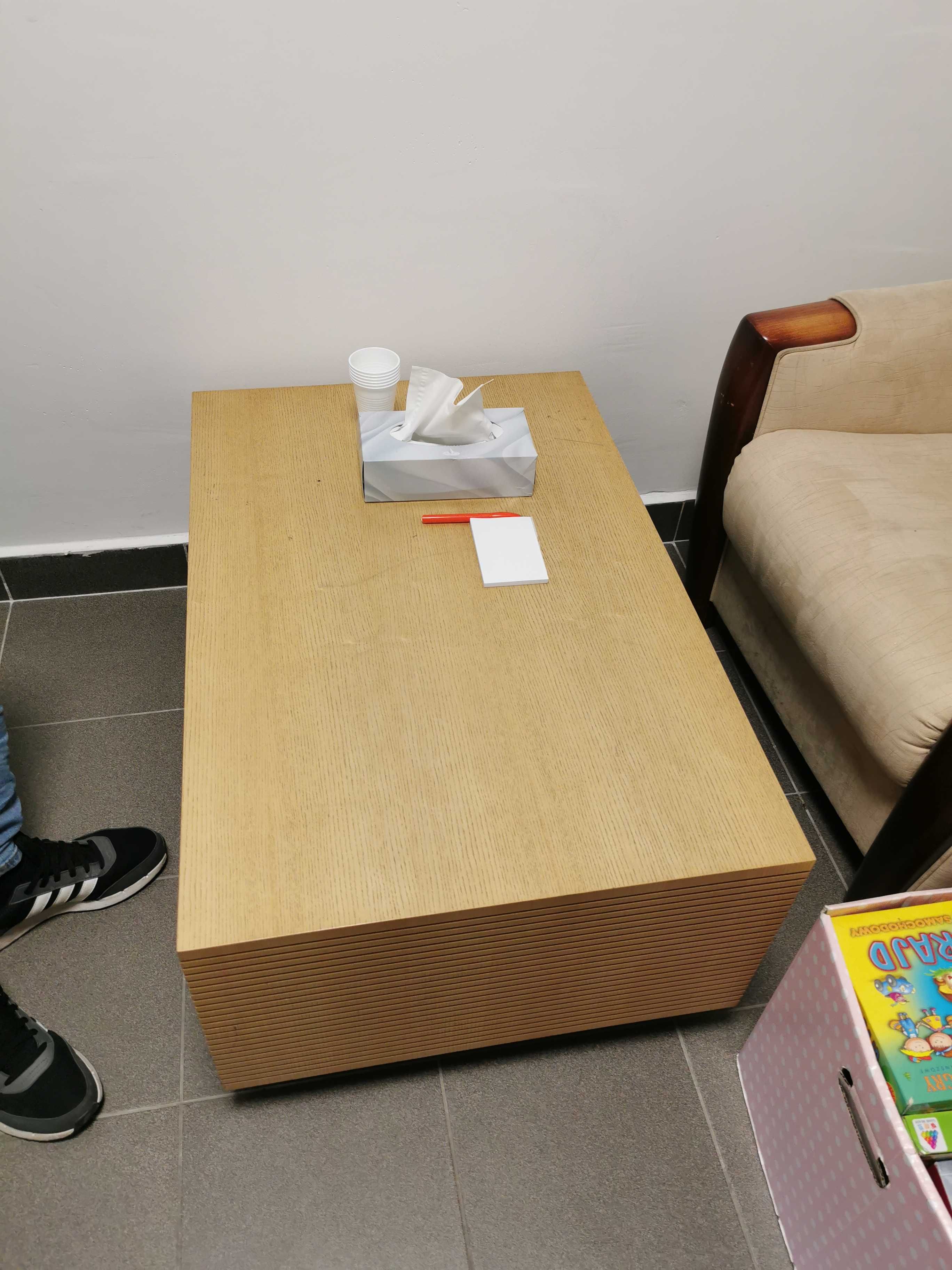 Stół kawowy, ława, barek z litego drewna