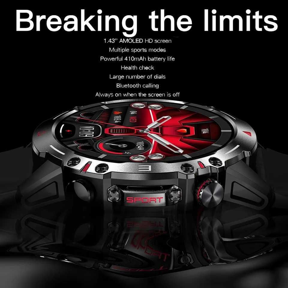 Smartwatch HK87 telefon BT 1,43 AMOLED 466x466 menu  PL