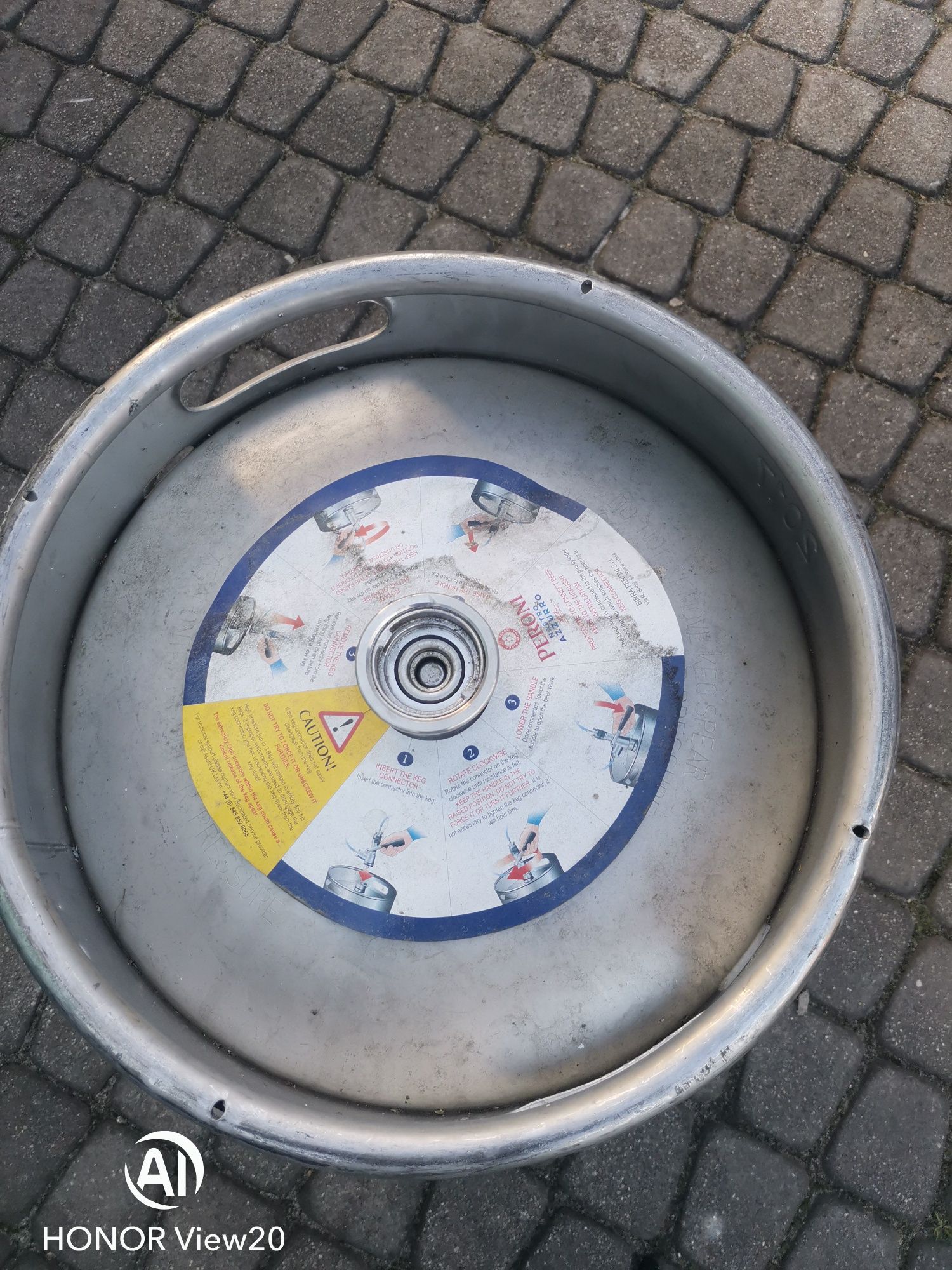 Keg beczka 30l 50l kwasówka z fitingiem zaworem gwiint