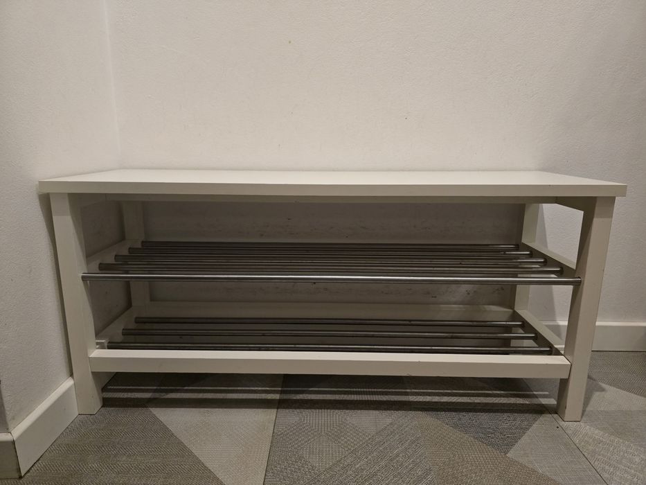 Ławka półka na buty z siedziskiem + wieszak Ikea Tjusig