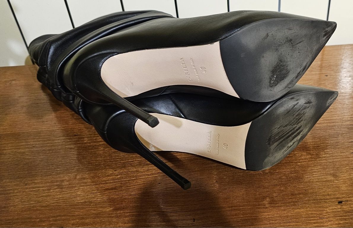 Le silla botki skóra 40 12cm