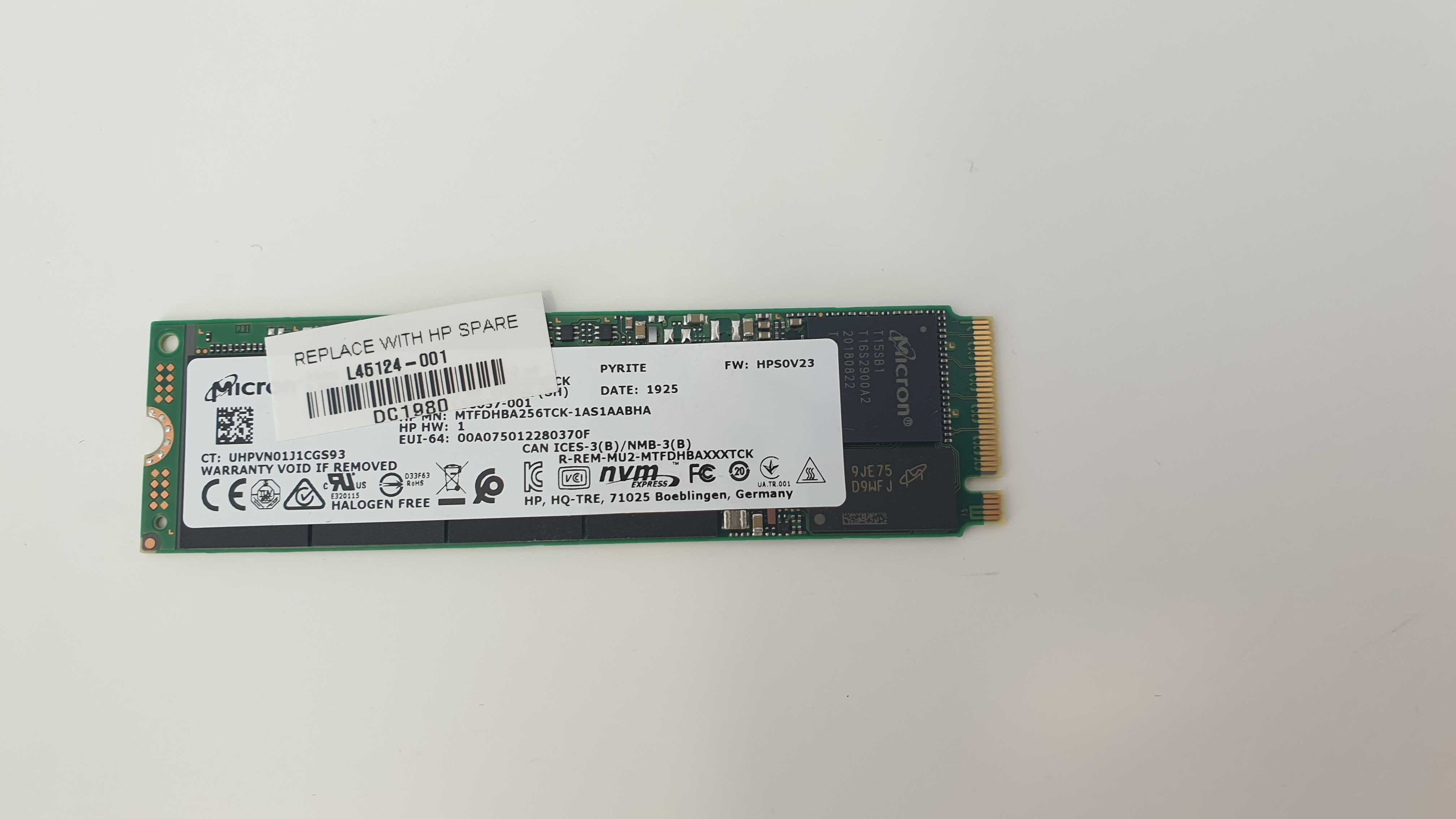 Disco SSD M.2 256Gb Micron