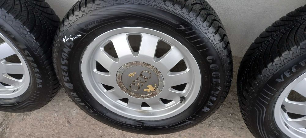 Felgi aluminiowe koła opony wielosezon Audi A4 B5 A6 C5 5X112 15"kpl
