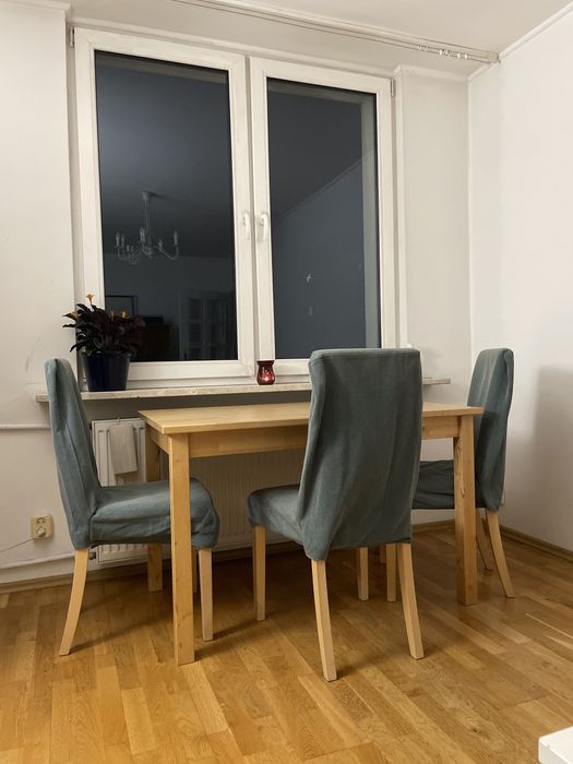 Stół z 4 krzesłami ikea Tonstad