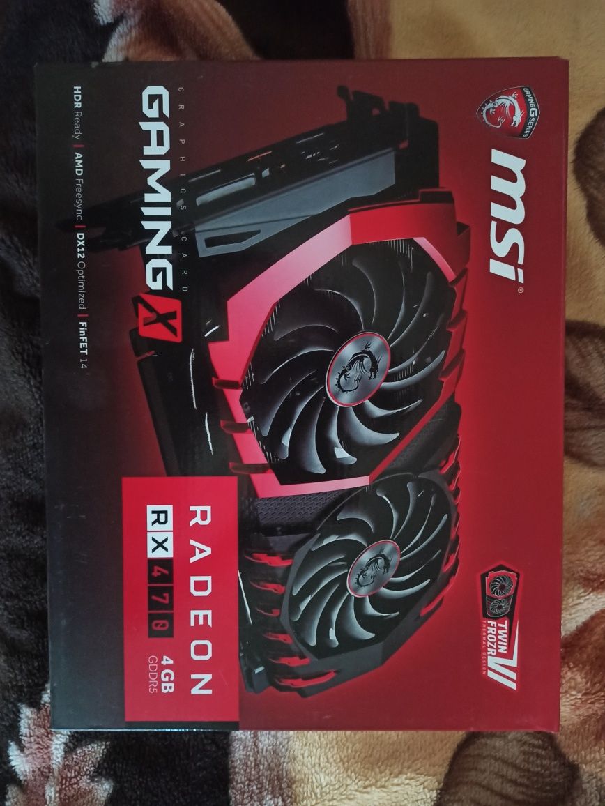 MSI Radeon RX 470 GAMING X 4GB | Box + тест | Стан відмінний