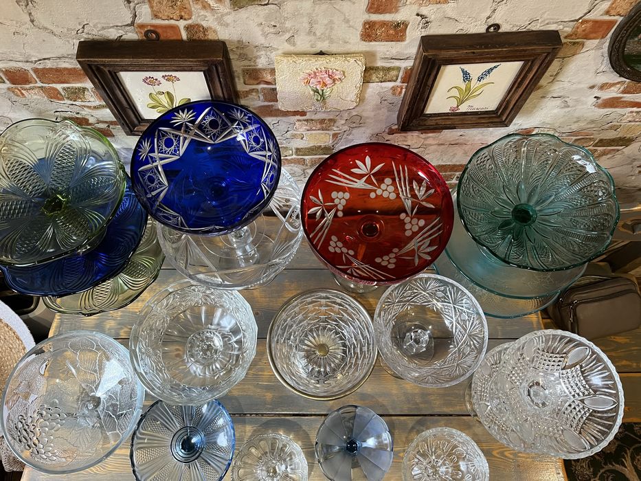 Ваза на ножке.Бонбоньерка.Хрусталь.Мальцово.СССР