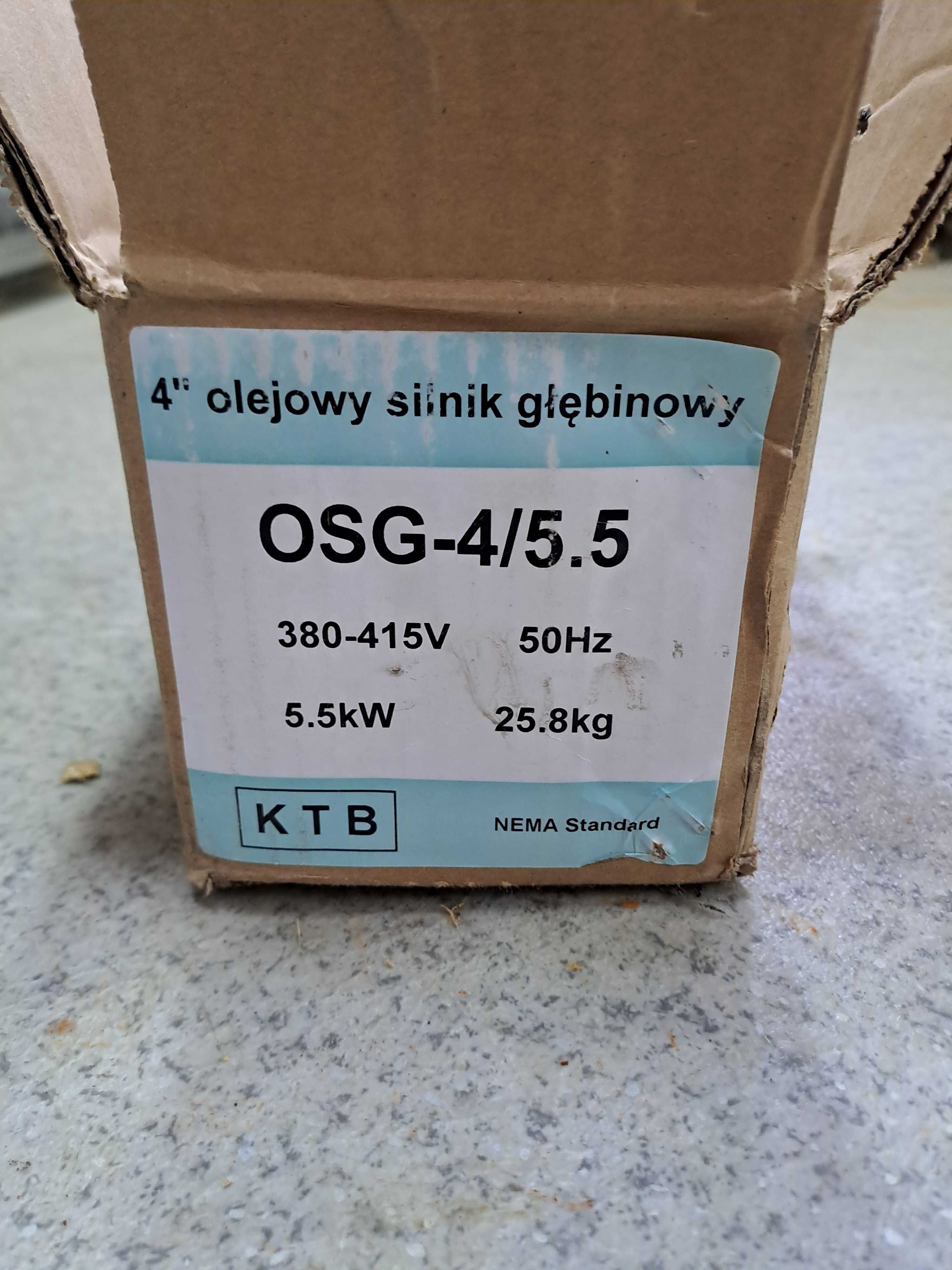 Sprzedam silnik 5,5 kW 4" do pompy głębinowej