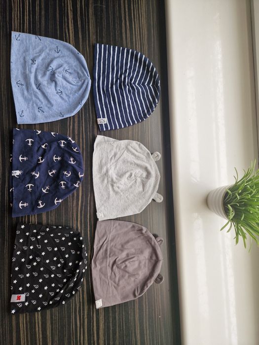 Wiosenne czapeczki hm 6szt