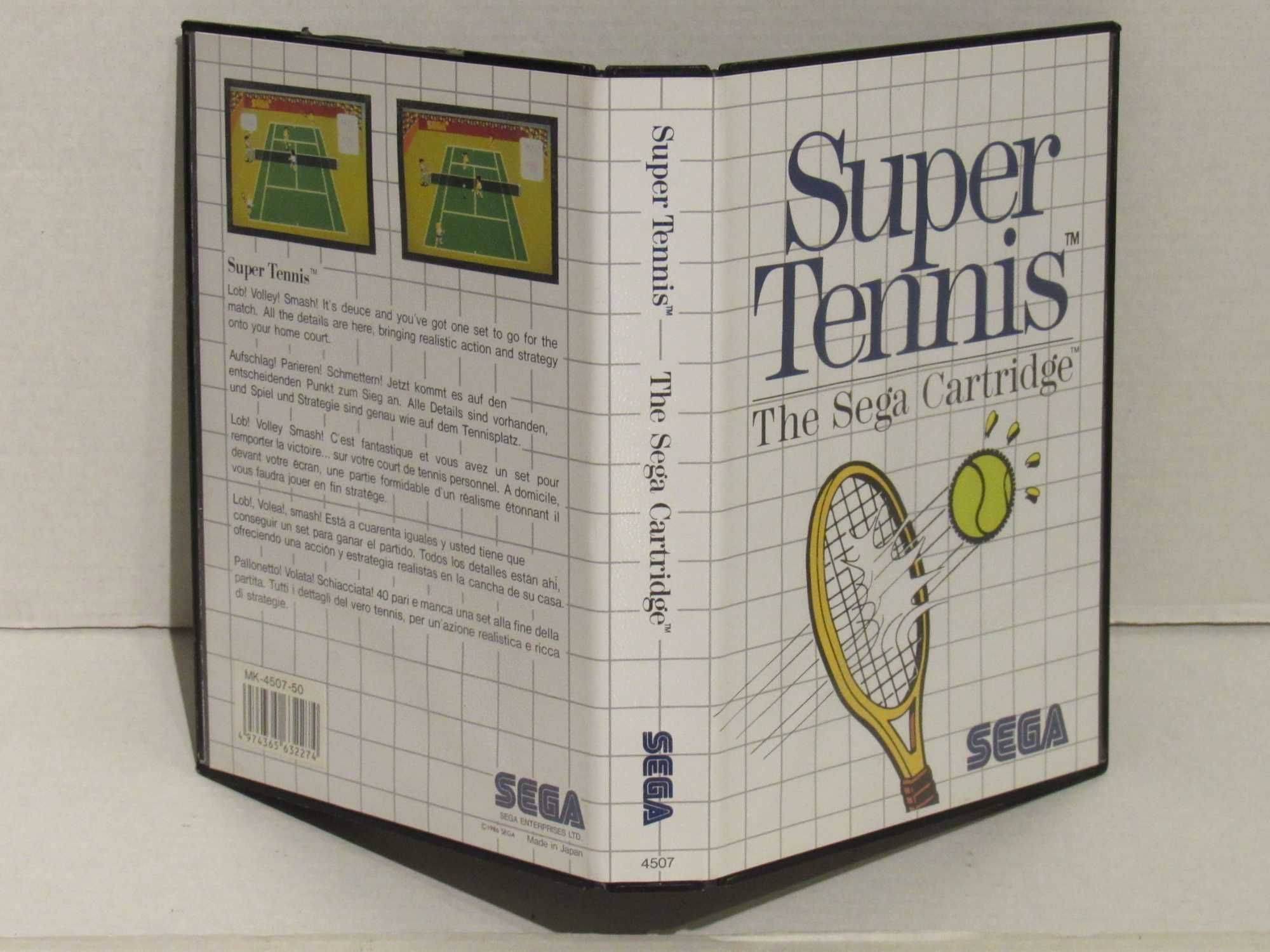 Jogo Sega Master System Super Tennis completo