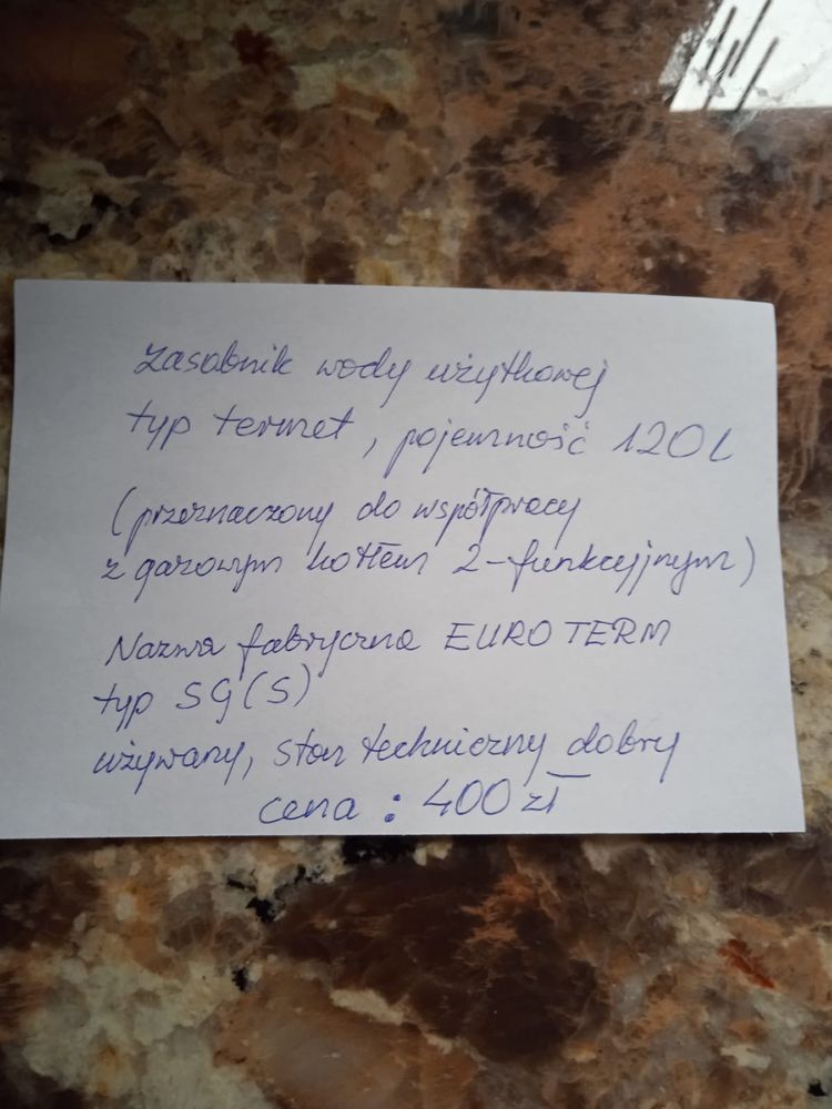 Zasobnik wody użytkowej typu termet