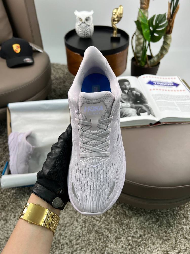 Жіночі кросівки хока HOKA Clifton 8 Light Purple Grey [37-41]