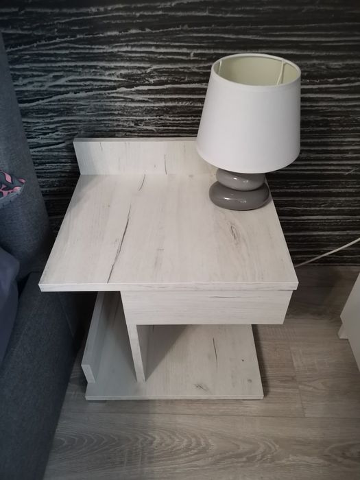 Stoliki nocne lampy 2szt. Dąb craft