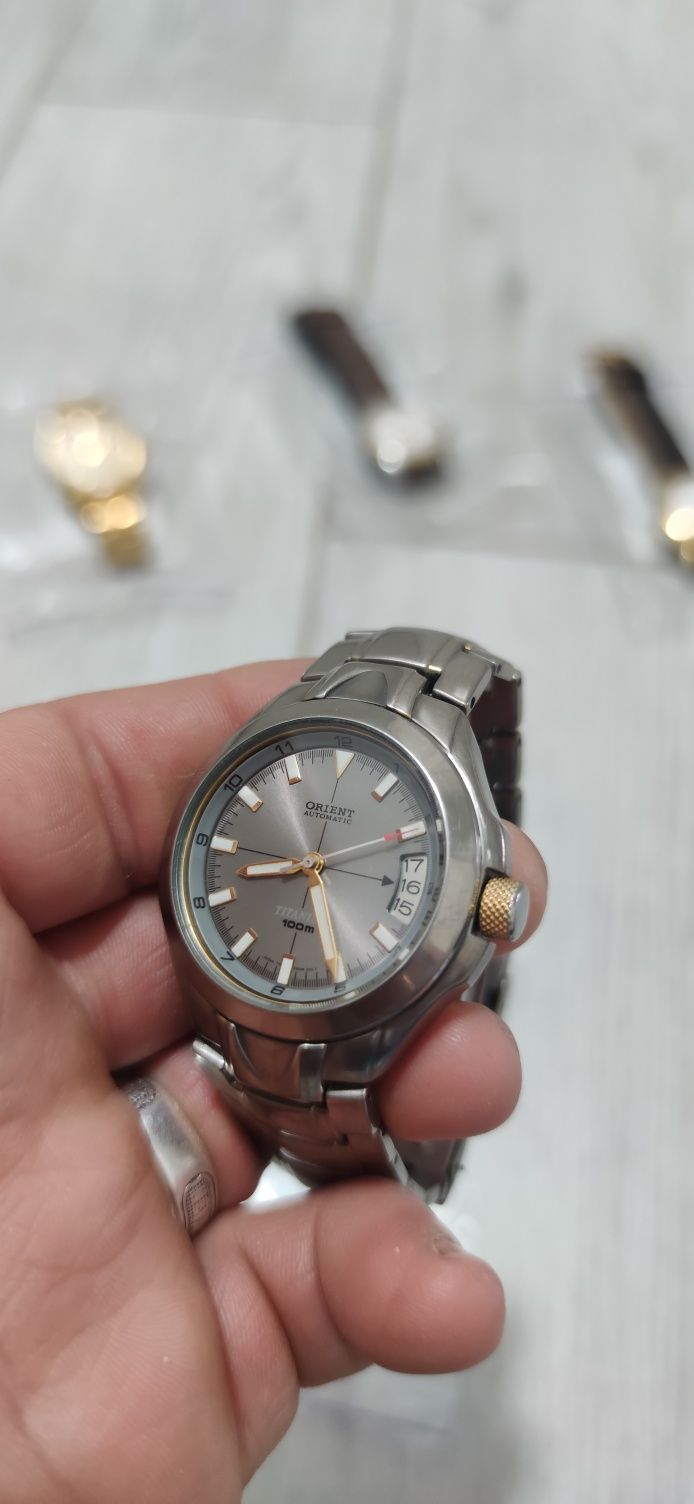 Японские мужские часы Orient TITANIUM automatic 100M